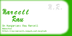 marcell rau business card